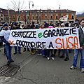 Manif à Suza (Italie) pour le maintien de sa maternité