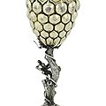 A german silver-gilt bunch of grapes cup and cover, esaias zur linden, nuremberg, 1609-29
