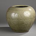 Importante jarre du lonquan, chine, dynastie ming, 1368 à 1644