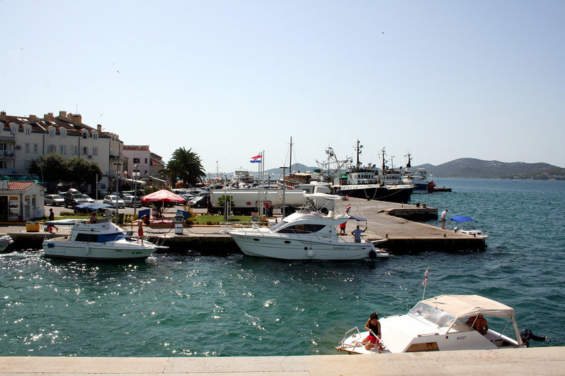 Biograd, the marina (behind, the isle of pasman), author Jean-no August 2007