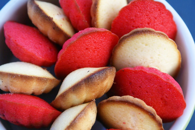 Madeleine à la fraise