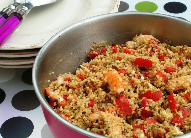 Salade comme un taboulé aux crevettes (1)