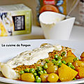 Filet de cabillaud cuit à basse température nappé de sauce aux poireaux potier
