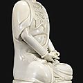 A dehua figure of buddha, china, qing dynasty, 17th-18th century