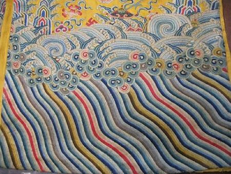 A_yellow_silk_ground_embroidered_dragon_robe4