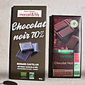 Chocolats noirs bio