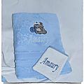 Serviette de toilette personnalisée ELEPHANT MARIN