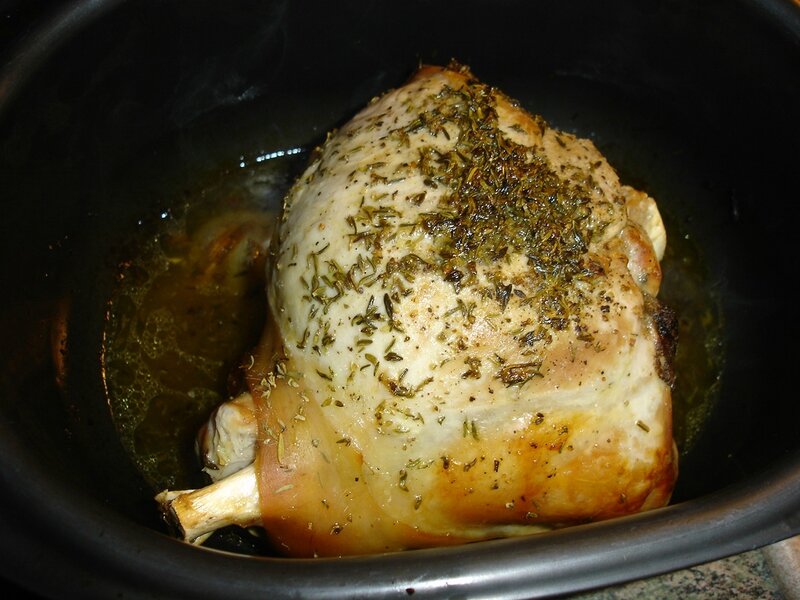 CUISSE DE PORCELET AU FOUR AUX GOURMANDISES DE STEPH