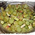 Confiture rhubarbe vanille