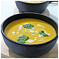 Soupe de butternut au lait de coco et au curry